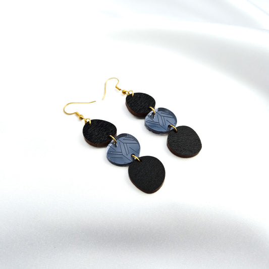 yukinor kawa earring in graphite black-black | yukinor kawa-korvakoru grafiitin musta-musta