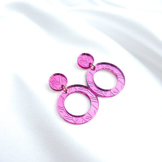 yukinor maru earring in pink| yukinor maru-korvakoru pinkki
