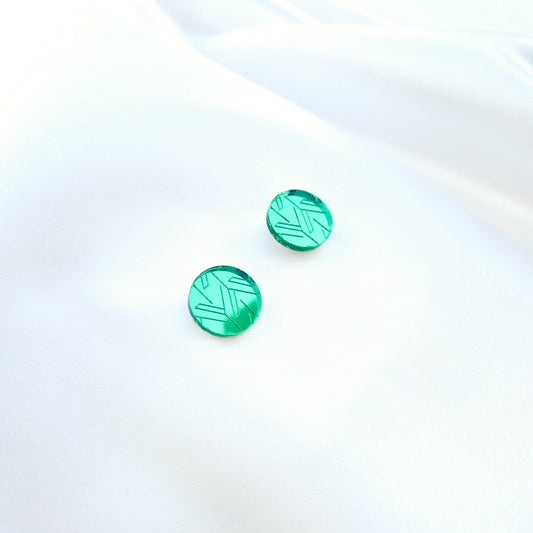 yukinor yuki earring in emerald green | yukinor yuki-korvakoru smaragdin vihreä